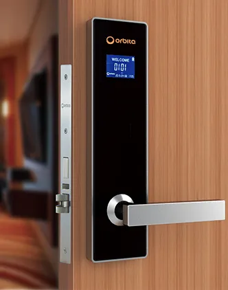 E4041A Hotel Lock on door